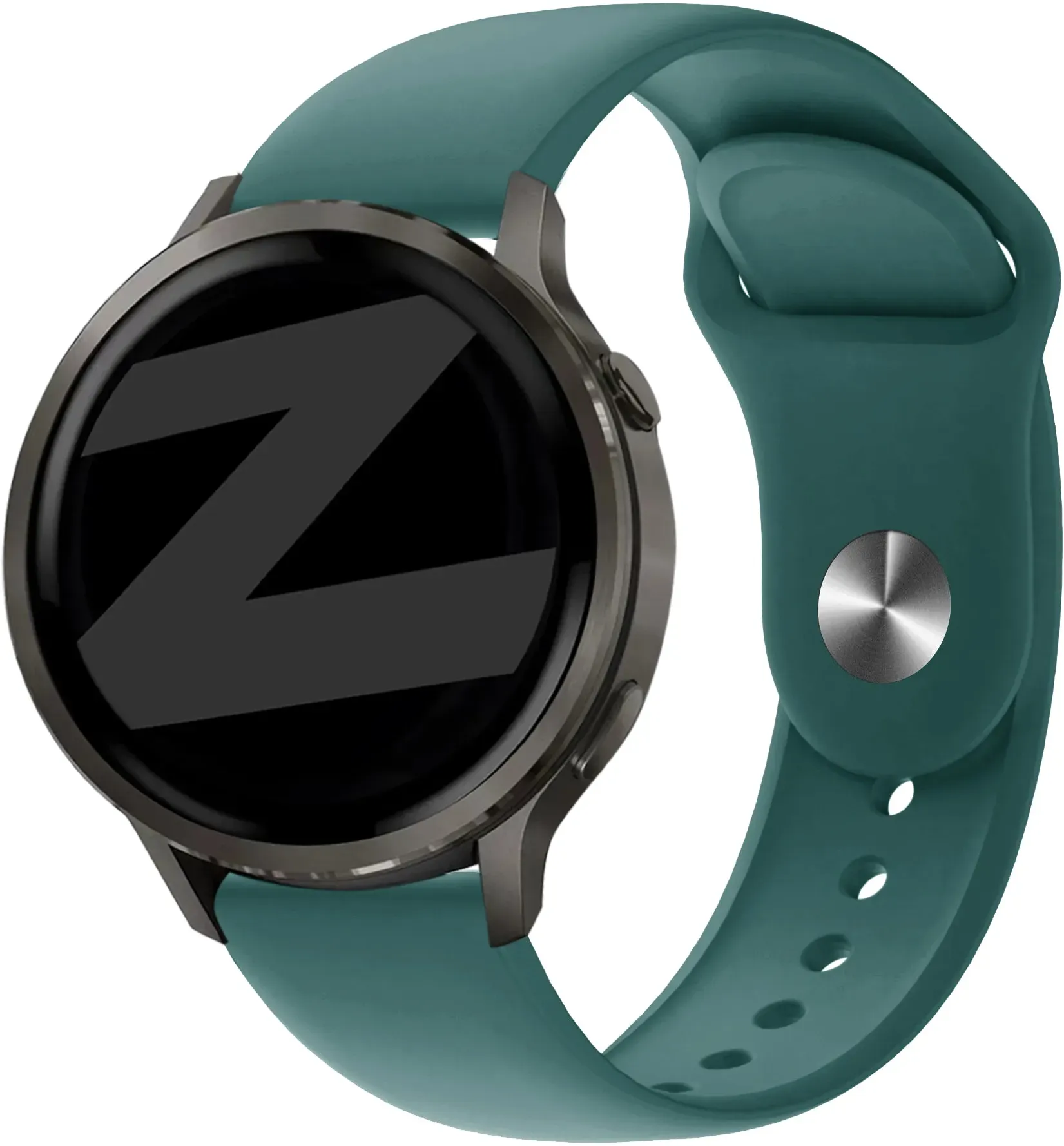 Bandz Garmin Approach J1 Armband Silikon 'Deluxe' für Garmin Approach J1 - Viridiangrün - Druckknopf Verschluss