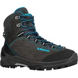 Lowa CADIN GTX MID Wanderschuhe Kinder in anthrazit-türkis, Größe 41 - grau