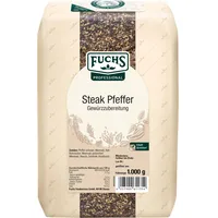 Fuchs Professional - Steak Pfeffer Gewürzzubereitung | 1 kg im großen Beutel | Pikante Pfeffermischung zum Abrunden von Steaks