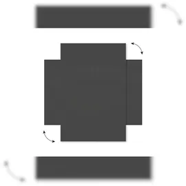 ALLboards Glas-Magnettafel 100,0 x 80,0 cm dunkelgrau