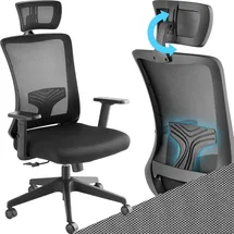 Tectake Phoibe Drehstuhl Schwarz