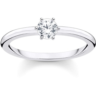 Thomas Sabo Ring weißer Stein silber 925 Sterling Silber TR2313-051-14-50