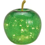 Wurm Apfel Lampe (S) Glas Dunkelgrün