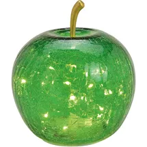 Wurm Apfel Lampe (S) Glas Dunkelgrün