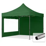 TOOLPORT Faltzelt Partyzelt 3x3m - ohne Seitenteile Premium Dach Faltpavillon FEUERSICHER Pavillon schwarz