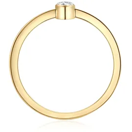 Eastside Solitärring "ES2007" Gr. 52, gold (gelbgold), Fingerringe, Damen, 52, Edelstahl, 1,4mm