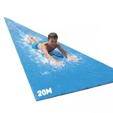 Offizielle XXXXXL Riesige Maxi Wasserrutschmatte | 20 Meter Wasserrutsche | Bauch Rutscher Premium Qualität | Slip'n Slide | Wasserspiel im Freien | Freiluftspiel | Schnellste Rutsche | 100% Spaß