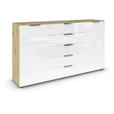 Rauch Flipp 180 x 100 cm Eiche Artisan / Weiß