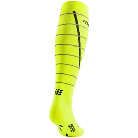 CEP Reflective Compression Socks Tall gelb
