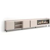 SKRAUT HOME Lowboard 315x61 cm Beige Holzwerkstoff