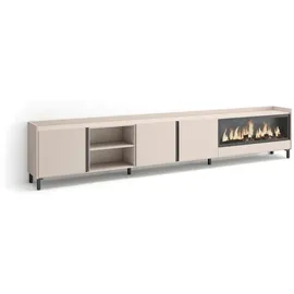 SKRAUT HOME Lowboard 315x61 cm Beige Holzwerkstoff