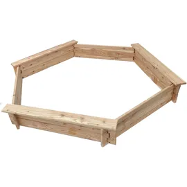 Tetzner & Jentzsch T & J Tilda Sandkasten 6-Eck unbehandelt Ø 150 cm