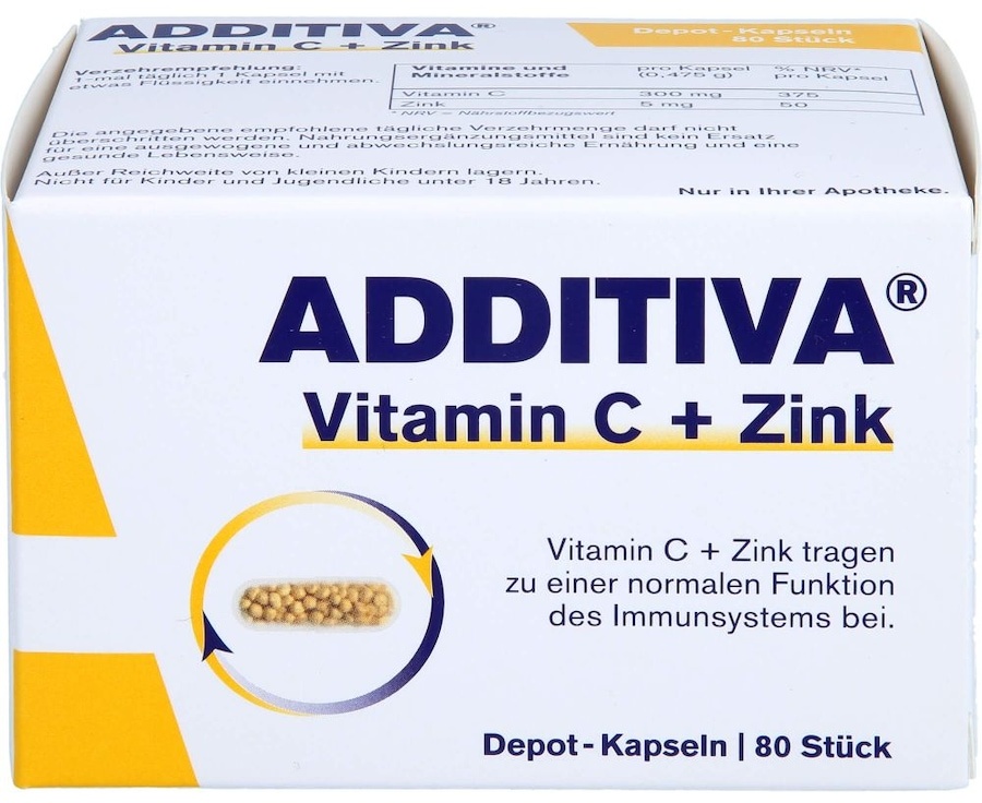 Dr. Scheffler ADDITIVA Vitamin C+Zink Depotkaps.Aktionspackung Vitamine