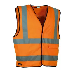 Warnschutz Weste "Clear" "High Visibility" - 4XL - Orange