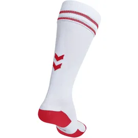 hummel Element Stutzenstrümpfe Weiß/Rot 39-42