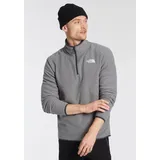 The North Face Fleecepullover THE NORTH FACE "M 100 GLACIER 1/4 ZIP - EU" Gr. XXL, grau (tnf medium grey heather-npf) Herren Sweatshirts mit dezenten Logostickereien