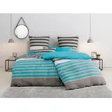 Linon türkis 135 x 200 cm + 80 x 80 cm