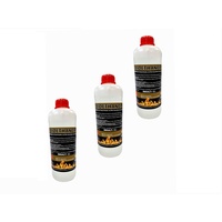 Antiviron Bioethanol 96,6% Premium 1Liter bis 30Liter Ethanol für Tischkamin, Kamin & Gartendeko für Draußen - Rauch- und Rußfrei aus Mais (Bioethanol, 3 x 1Liter)