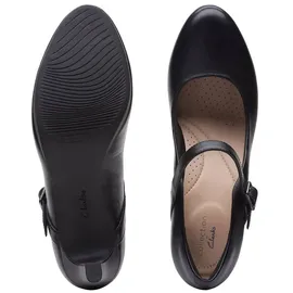 CLARKS Damen Ambyr Shine Pumpe, Black Leather,41 EU