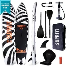 SF SUPRFIT SUP Board Set Zebra 330 x 76 x 15 cm bunt