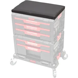Toolbrothers RHINO L Schaumstoffsitz Adapterplatte - Sitzpolster in Schwarz für Deine mobile Werkstatt