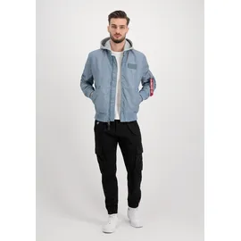 Alpha Industries Ma-1 TT Hood Light grau/blau S