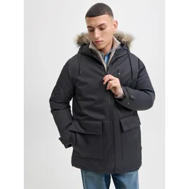JACK & JONES Regular Fit Parka mit Kapuze Modell 'CHARLIE', Black, S