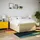 vidaXL Boxspringbett mit Matratze Creme 160x200 cm Stoff - Creme