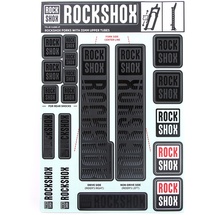 RockShox Sticker Decal Set für 35 mm Federgabel | farbig grau
