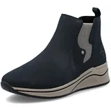 Rieker N9561-14 Schlupfstiefel Synthetik Damen in blau | Gr.: 40