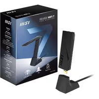 MSI BE6500 WiFi7 USB Stick (USB), Netzwerkkarte, Schwarz