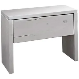 MASSIVMOEBEL24.DE Nachtschrank Vancouver 50 x 33 x 45 cm Weiß