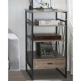 Beliani Regal 56 x 101 x 51 cm Dunkelbraun