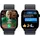 Apple Watch Series 10 GPS 46 mm Aluminiumgehäuse diamantschwarz Sport Loop tinte