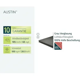 CANOPIA Aluminium Grillpavillon Austin BBQ 2400 2,4 x 1,8 x 2,5 m anthrazit