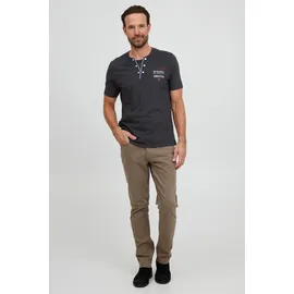 FQ1924 Henleyshirt FQ1924 "Henleyshirt FQRudolf", Herren, Gr. M, grau (charcoal mix), Obermaterial: 100% Baumwolle CO., Shirts