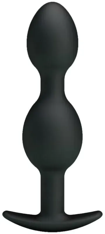 PRETTY LOVE - SILIKON ANALKUGELN 12.5 CM SCHWARZ