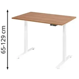 baselite Schreibtisch BaseLite Nussbaum / Weiß