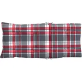 vidaXL Hochlehner-Auflagen 2 Stk. Rot Karomuster Oxford-Gewebe