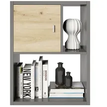 Phoenix Raumteiler-Regal 75,1 x 57,9 x 34 cm Grau
