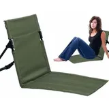 Klappbarer Strandstuhl, Klappbarer Outdoor-strandstuhl, Reisestuhl, Strandliegestuhl Mit Rückenstützkissen, Ideal Zum Campen.