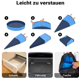 fudajo Hundepool 80 x 20 cm Blau