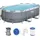 BESTWAY Power Steel Frame Pool oval Set 427 x 250 x 100 cm inkl. Filterpumpe