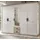 furn.design Drehtürenschrank Rovola 265 x 201 x 60 cm Weiß