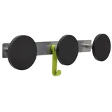 Alba Krapf Wandgarderobe PMS3 3 Haken Schwarz