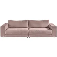 Big-Sofa PLACES OF STYLE "Enisa, legere Polsterung B/T/H: 290/127/85 cm" Sofas Gr. B/H/T: 290cm x 85cm x 127cm, Feincord, rosa (altrosa) Zeitloses und stylisches Loungemöbel, in Fein- Breitcord