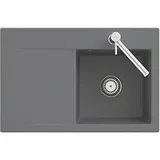 Villeroy & Boch 33482FJ0 Subway Style 45 Flat chromite Keramik Excenter Spüle Aufliegend 50 cm