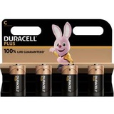 Duracell Plus-C K4 Baby (C)-Batterie Alkali-Mangan 1.5V Plus, Extra Life, Retail Blister