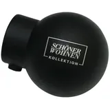 Schöner Wohnen Endstück Kugel für Gardinenstange Leon Ø 20 mm Schwarz Matt 2 Stk