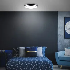 Lightbox LED Wand- & Deckenlampe dimmbar Fernbedienung CCT | 50 cm 5500 lm Ø Schwarz